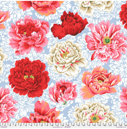 Baksidestyg Brocade Peony - Natural  Kaffe Fassett (17367)